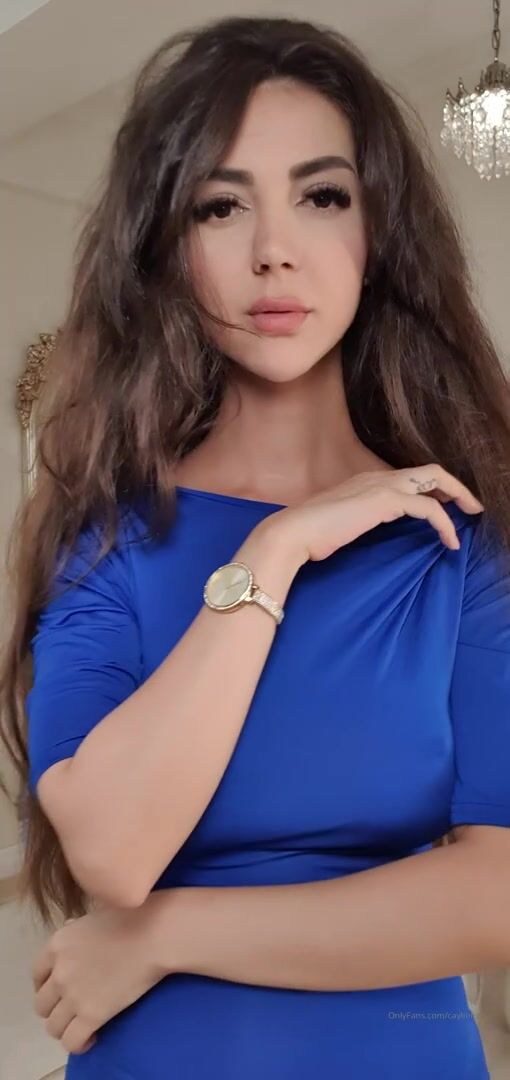 Blue dress beauty