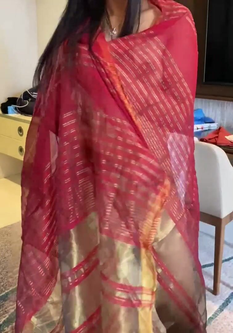 I shouldn't have done this, I feel guilty and naughty doing this in my traditional Indian clothes... ????