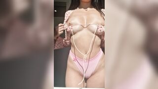 Juicy Asians: This sheer top draws alot of attention to my boobs #4