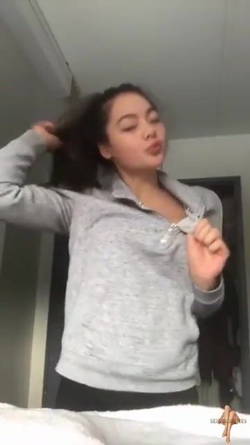 Playfully showing off