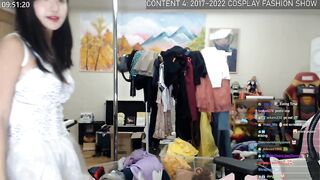 Twitch Asians: Jinnytty see trough cosplay #2