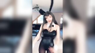 Twitch Asians: Emiru sexy bunny cosplay montage #4