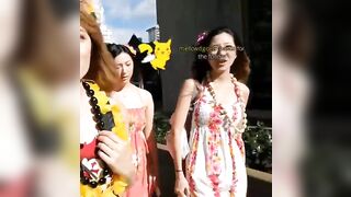 Twitch Asians: Fuslie lifting up her dress #4