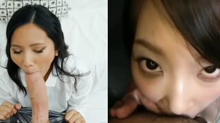 Asian Sluts: These two Asian babes love sucking #4