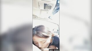 Asian: Amateur Japanese Girl Sucking Dick In A Car #3