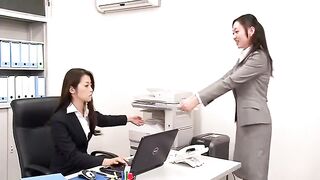 Asian Lesbian: Office manager disciplines her employee #2