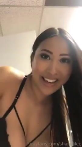 Behind the scene blowjob from Sharon Lee