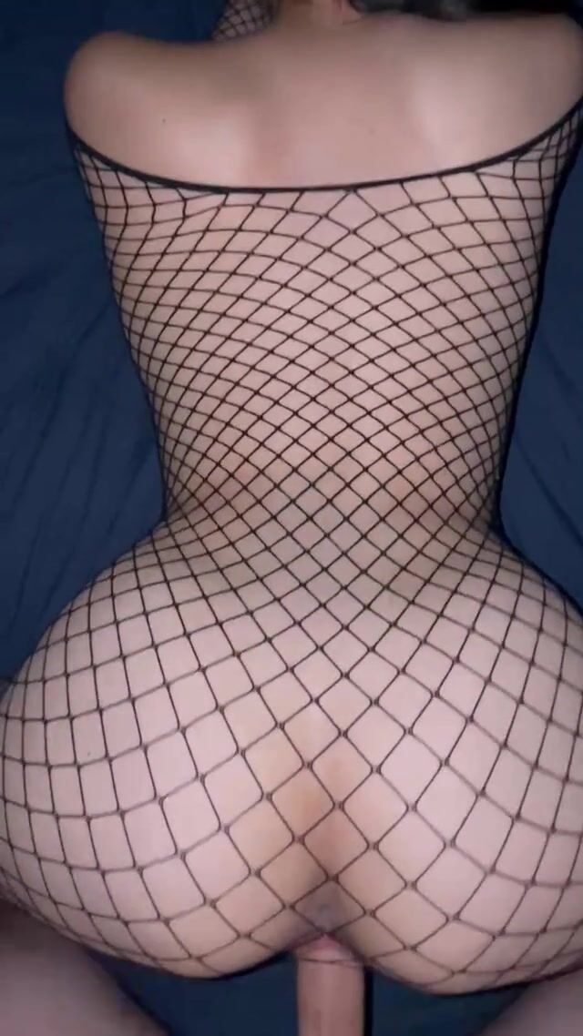 The fishnets make the BWC pounding my tight asian pussy look even hotter