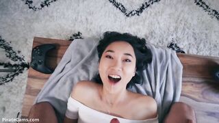 Asian Girls with White Cocks: She loves his cum #4