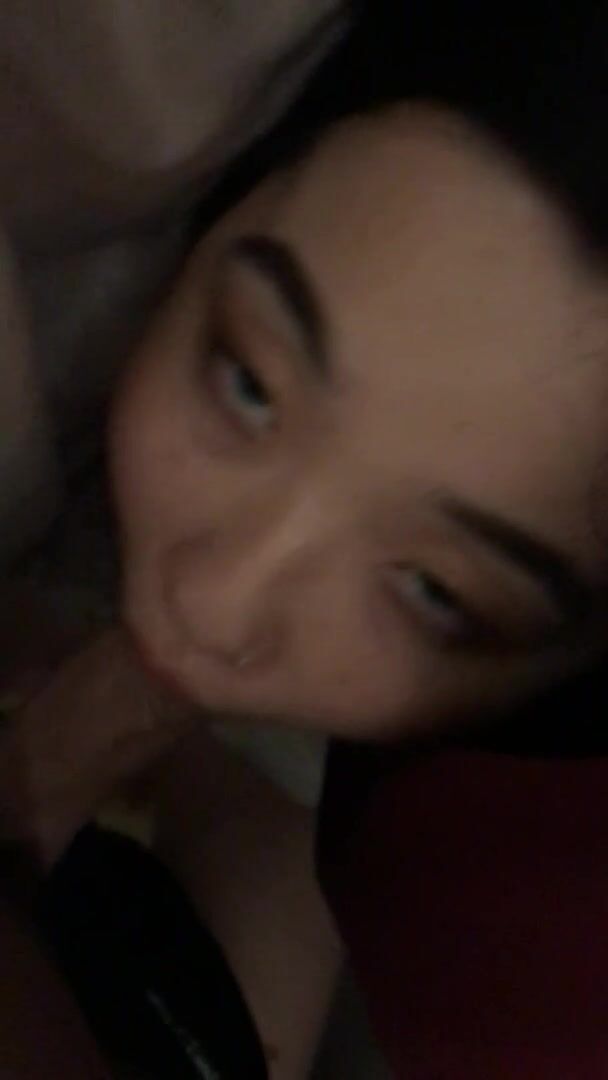 Korean slut sucking dick