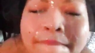 Asian BBC Facials: Asian BBW anal and facial #3