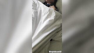 [19f] I fell asleep with my Japanese schoolgirl uniform on and this is how he woke me up...