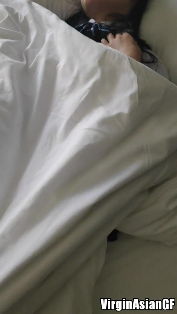 [19f] I fell asleep with my Japanese schoolgirl uniform on and this is how he woke me up...