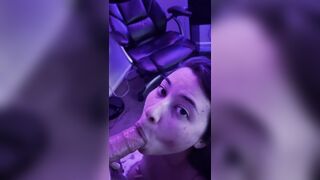 Asian Blowjobs: Gags herself on it ♥️♥️ #2