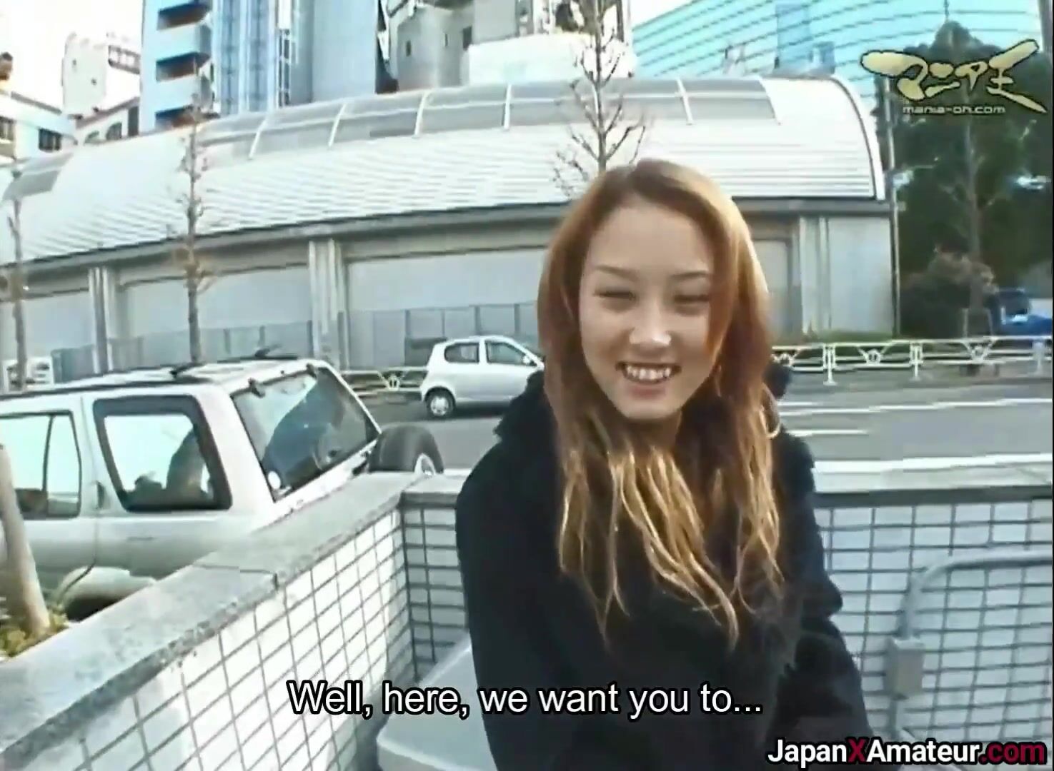 Japanese Girl Sucking Dick And Getting Fucked In Front Of A Subway Entrance