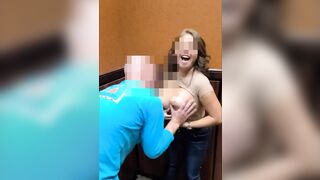Juicy Asians: Asian Hottie Allowing a Hotel Bar Stranger Lick and Suck Her Titties #4