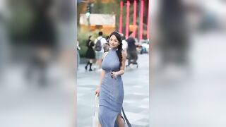 Juicy Asians: Busty beauty walking in the street #4