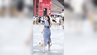 Juicy Asians: Busty beauty walking in the street #2